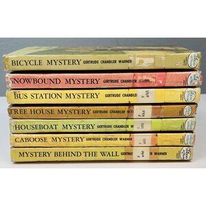 VTG 60s 70s Lot 7 BOXCAR CHILDREN HC Books Gertrude Chandler Warner RARE FIND!